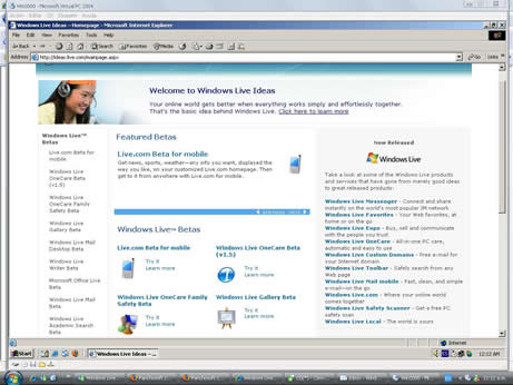 Windows 2000 emulado Virtual PC